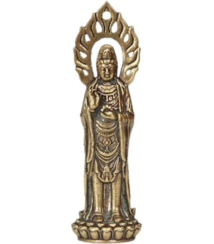 Amazon｜頭の彫刻像 チベット仏教ギルドブロンズ8本腕観音菩薩女神像